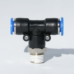 Złącze wtykowe T z gwintem