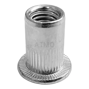 Nitonakrętka stalowa M8 moletowana-kołnierz cylindryczny w op. 300szt.