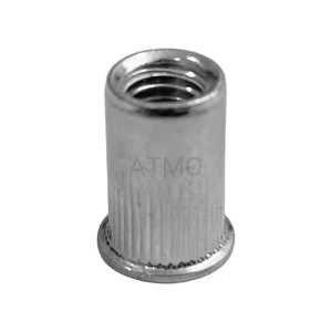 Nitonakrętka stalowa M5 moletowana-kołnierz stożkowy mini w op. 1500szt.