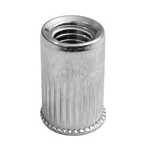 Nitonakrętka stalowa M6 moletowana-kołnierz stożkowy mini w op. 750szt.