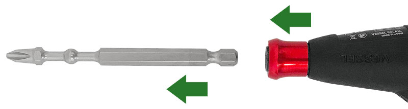 VESSEL 220USB-1F elektrische schroevendraaier, zwart